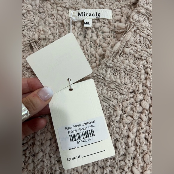 Distressed Beige Sweater! - Picture 5 of 8